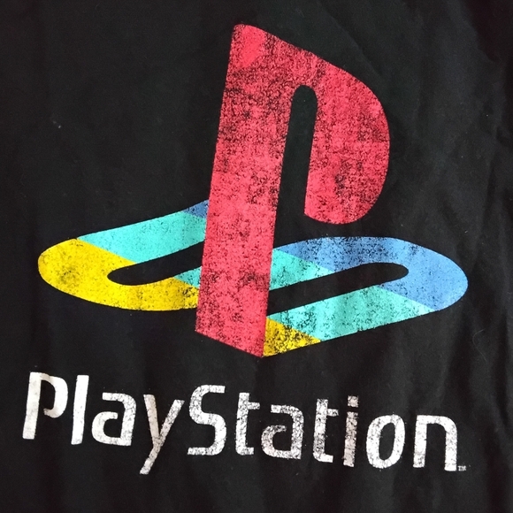 Sony Black T-Shirt with Colorful PlayStation Logo - Picture 2 of 3